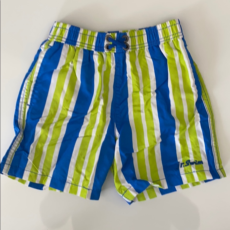 Jr Swim Striped Swim Trunk